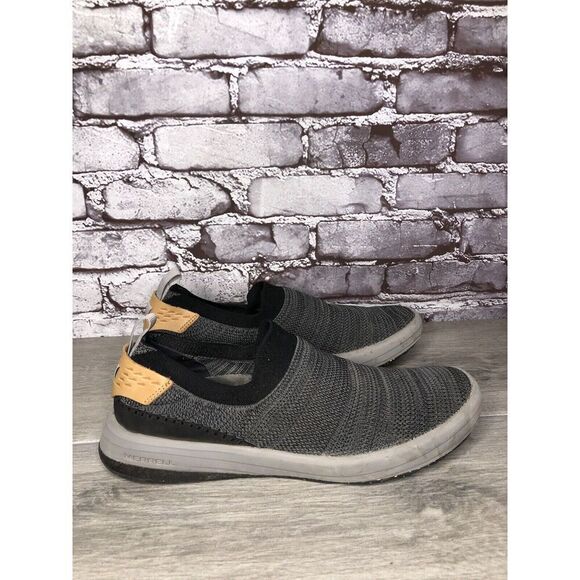 Merrell Gridway Moccasin Boulder Gray Knit Vibram Shoes Men’s Sz 9M US/43 J97447 main image 12